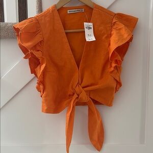 NWT Abercrombie and Fitch Linen Blend Top size S